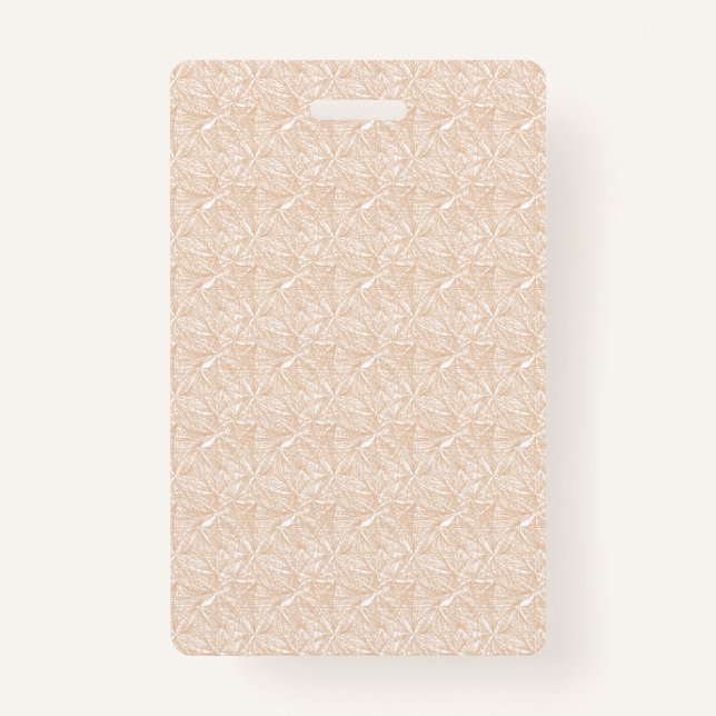 Ein brauner Teppich mit einem komplizierten Motiv  Ausweis (Rückseite)