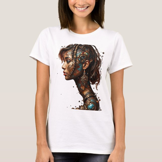 Ein braunes Mädchen T-Shirt (Vorderseite)