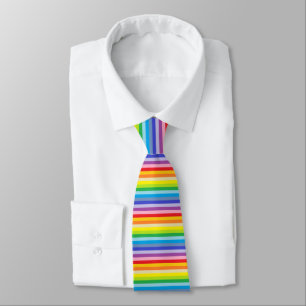 Ein breitere Spektrum-Regenbogen-Streifen Krawatte