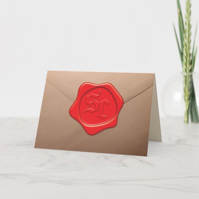 Ein Brief des Weihnachtsmannes Karte (Vorderseite)