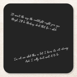 Ein Brief wenige Tage nach dem ersten Date Rechteckiger Pappuntersetzer