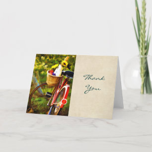 Ein Brot, ein Jug Wein und ein Bike Dank Dankeskarte