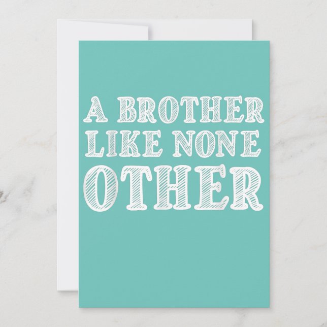 Ein Bruder wie kein anderer lustiger Valentiner Ge Ankündigung (Vorderseite)