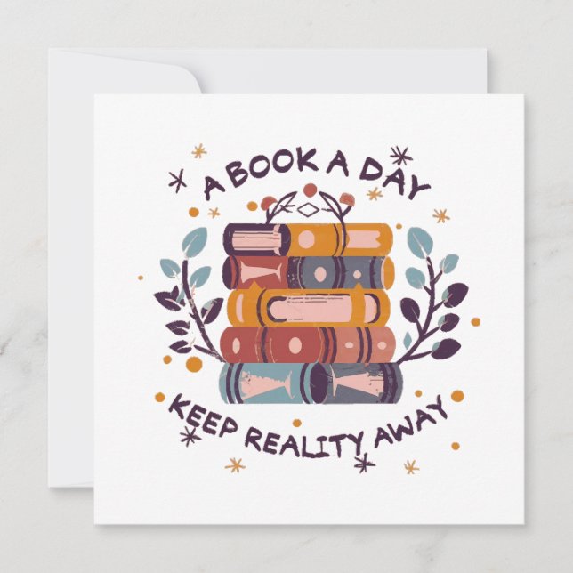 Ein Buch am Tag behalte Realität weg (Vorderseite)