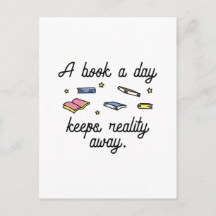 Ein Buch am Tag Postkarte