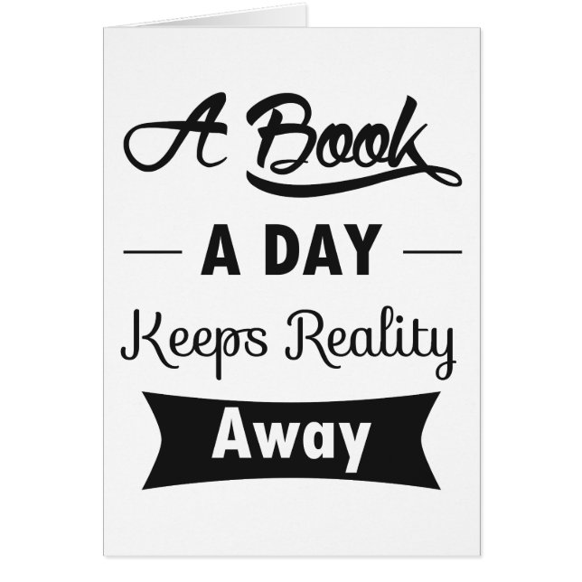 Ein Buch ein Tag behält Wirklichkeit weg (Vorne)