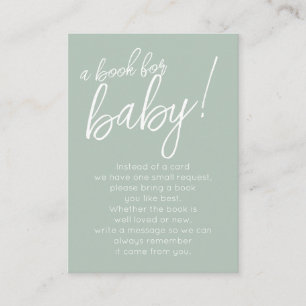 Ein Buch für die Baby Joint Baby Shooting Card Begleitkarte