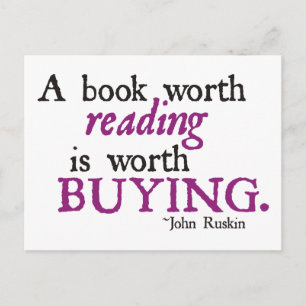 Ein Buch lesen lohnt sich zu kaufen Postkarte