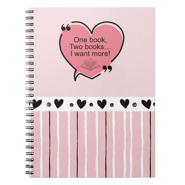 Ein Buch, zwei Bücher... Ich will mehr! Notizblock (Vorderseite)