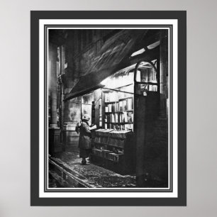 Ein Buchladen in London ca. 1926 Poster