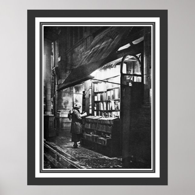 Ein Buchladen in London ca. 1926 Poster (Vorne)