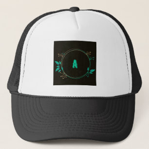 Ein Buchstabe Gedruckter Text Monogramm Trucker Hu Truckerkappe