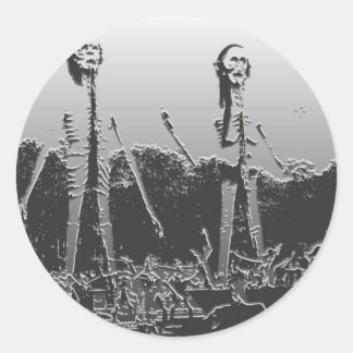 Ein buddhistischer Hell-Sticker Runder Aufkleber