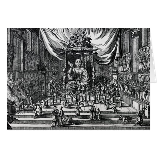 Ein buddhistischer Tempel, eine Illustration (Vorderseite (Horizontal))