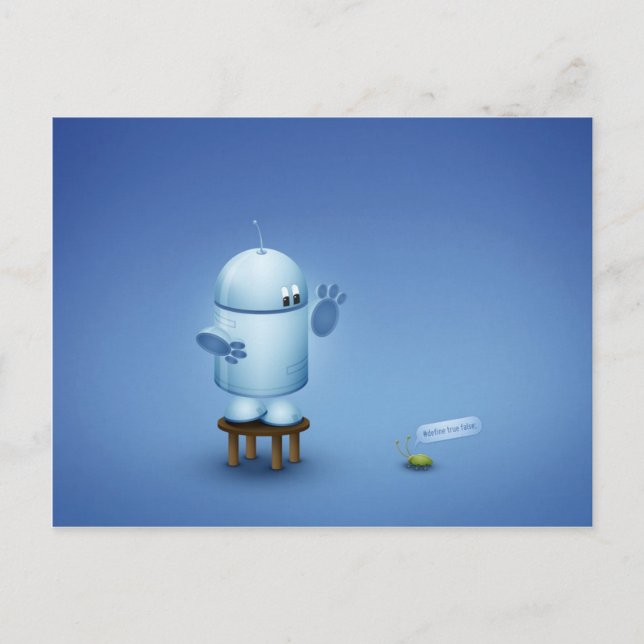 Ein Bug Postkarte (Vorderseite)