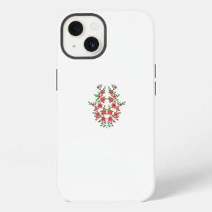 ein Bündel roter Blumen auf weißem Hintergrund iPhone 13 Hülle