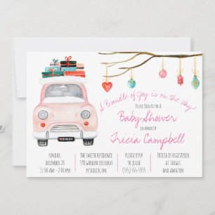 Ein Bündel von Freude ist unterwegs! Pink Baby Dus Einladung