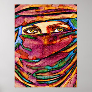 Ein bunter Schleier und unermesslichen Augen…. Poster