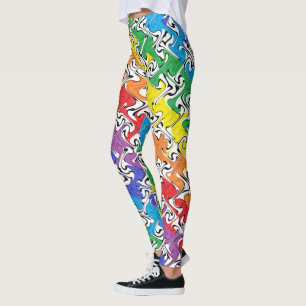 Ein buntes abstraktes leggings