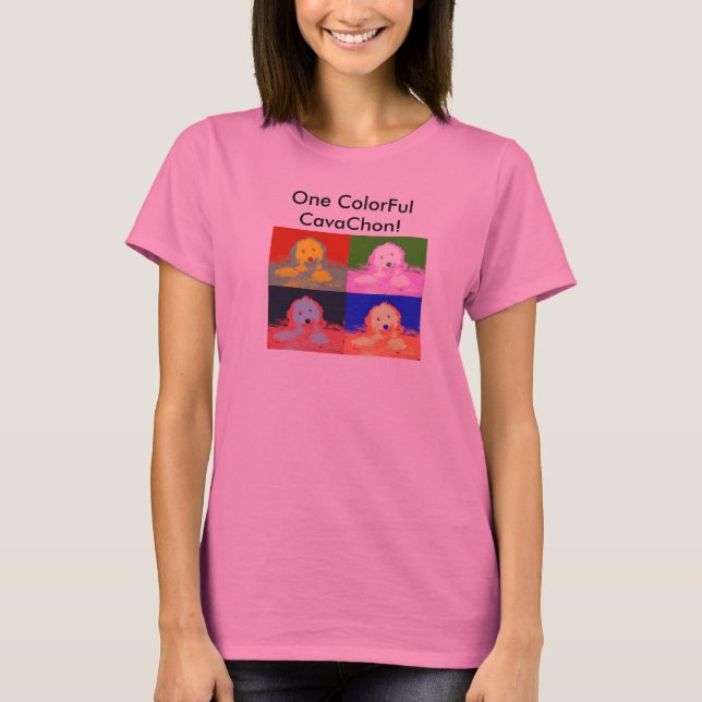 Ein buntes CavaChon! T-Shirt (Vorderseite)