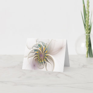 Ein buntes Fraktal-Ornament. Abstrakte Blume