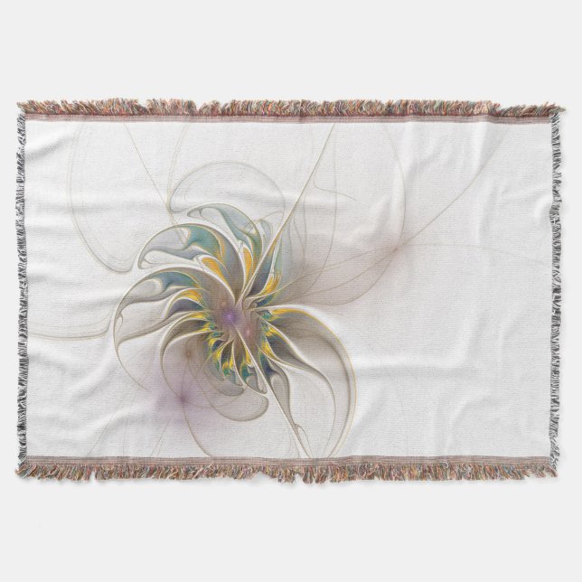 Ein buntes Fraktal-Ornament. Abstrakte Blume Decke (Vorderseite)