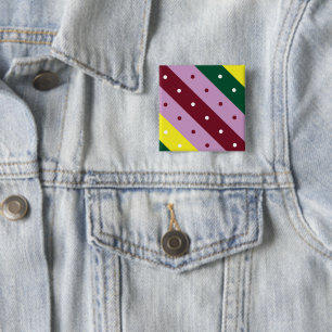 ein buntes Streifen mit Punkten Button