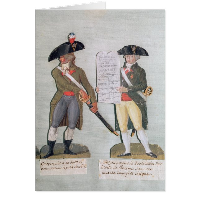 Ein Bürger bereit zu kämpfen und ein Bürger (Vorne)