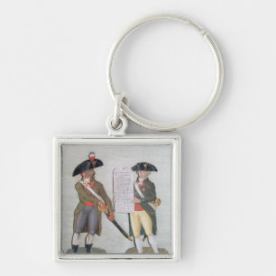 Ein Bürger bereit zu kämpfen und ein Bürger Schlüsselanhänger