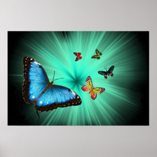 Ein Butterflys Reise-Plakat Poster