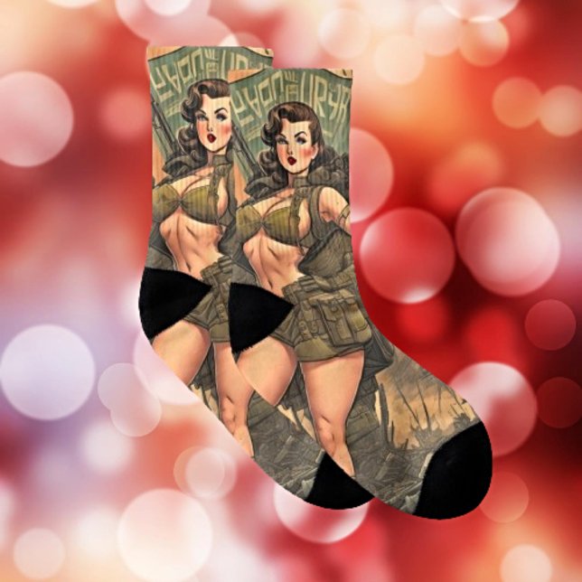 Ein Button-Up-Heldin in einer postapokalyptischen  Socken (Von Creator hochgeladen)