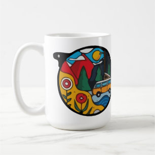 Ein Camping-Abenteuer Kaffeetasse