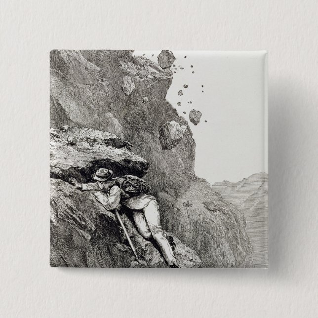 Ein Cannonade auf dem Matterhorn, 1862, 'vom Asc Button (Vorderseite)