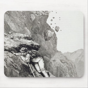 Ein Cannonade auf dem Matterhorn, 1862, 'vom Asc Mousepad