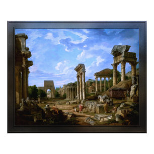 Ein Capriccio des Forum Romanum von Giovanni Panni Fotodruck
