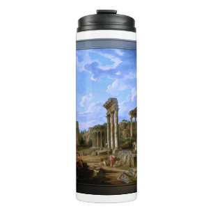 Ein Capriccio des Forum Romanum von Giovanni Panni Thermosbecher