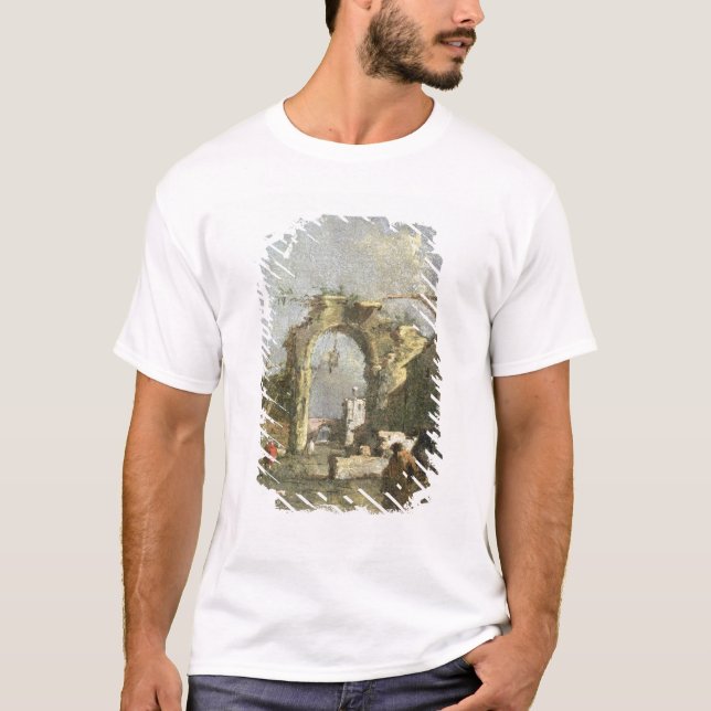 Ein Capriccio - Ruinen, 18. Jahrhundert T-Shirt (Vorderseite)