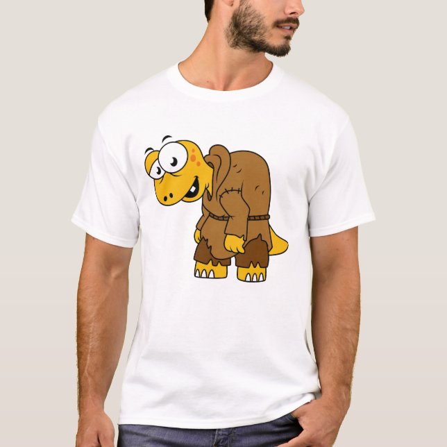 Ein Cartoon Dinosaurier Hunchback. T-Shirt (Vorderseite)