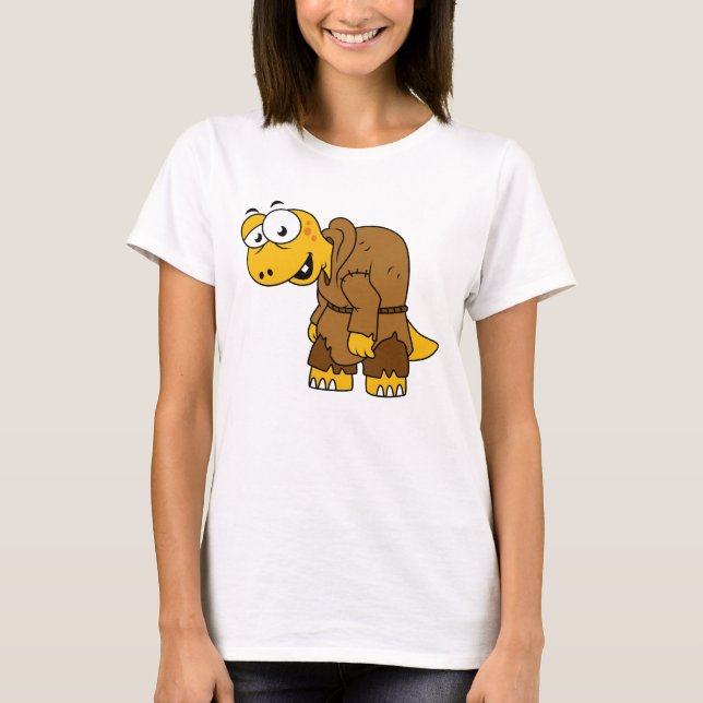 Ein Cartoon Dinosaurier Hunchback. T-Shirt (Vorderseite)
