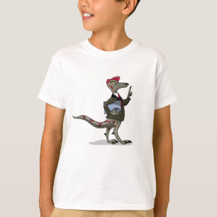 Ein Cartoon Iguanodon Clerk. T-Shirt