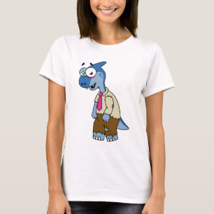 Ein Cartoon Parasaurolophus, der als Zombie verkle T-Shirt