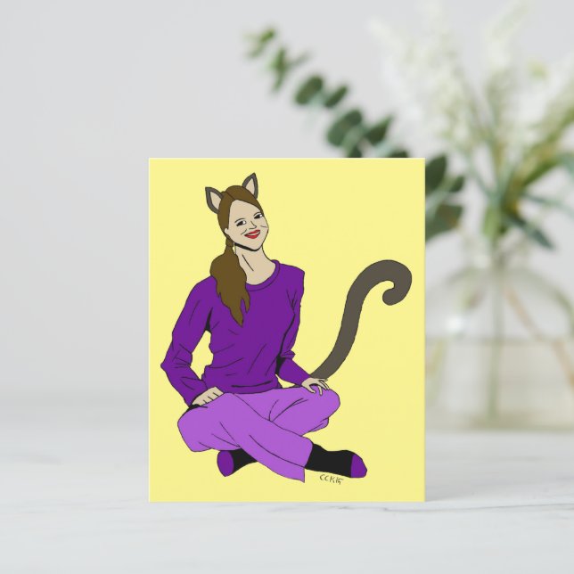 ein Catgirl (Stehend Vorderseite)