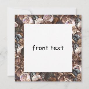 Ein Cent Penny spendet Hintergrund Einladung