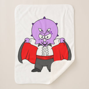 Ein Ceratops Dinosaurier verkleidete sich als Graf Sherpadecke