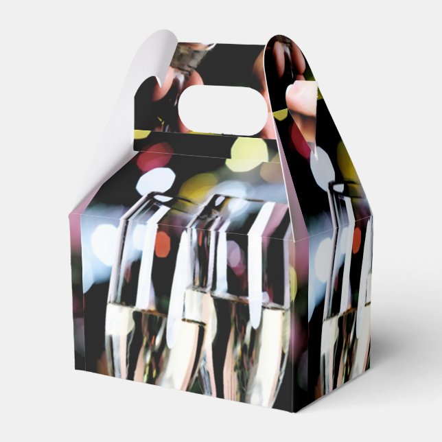 Ein Champagnertoast Geschenkschachtel (Rückseite)