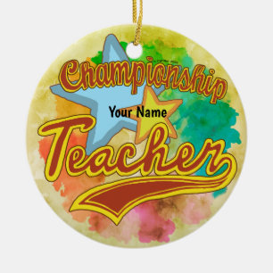 Ein Champion-Lehrer Keramik Ornament