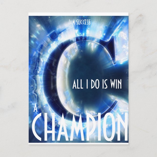 Ein CHAMPION-Multiprint-T - Shirt Postkarte (Vorderseite)