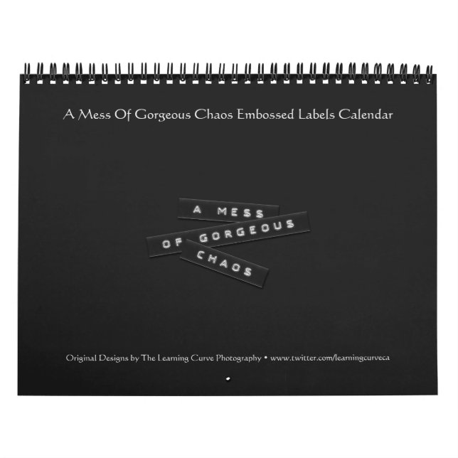 Ein Chaos, in dem das Chaos mit Labels verschleier Kalender (Titelbild)