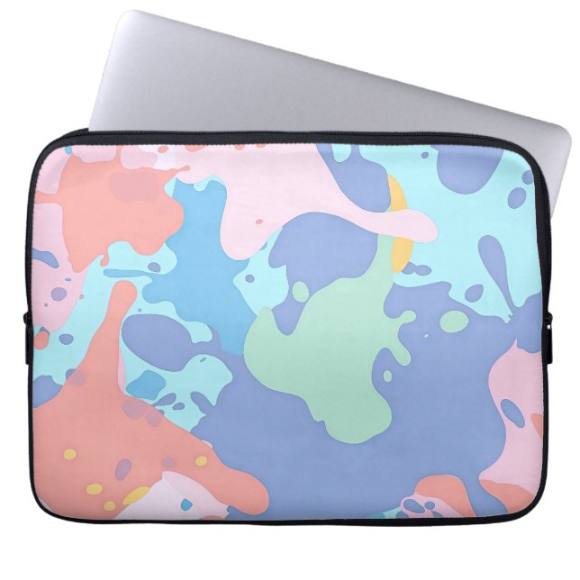 Ein chaotisches Farbmuster Laptopschutzhülle (Vorderseite)
