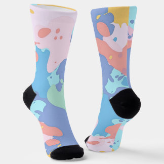 Ein chaotisches Farbmuster Socken